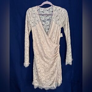 Free People Lace Wrap Dress Small NWT